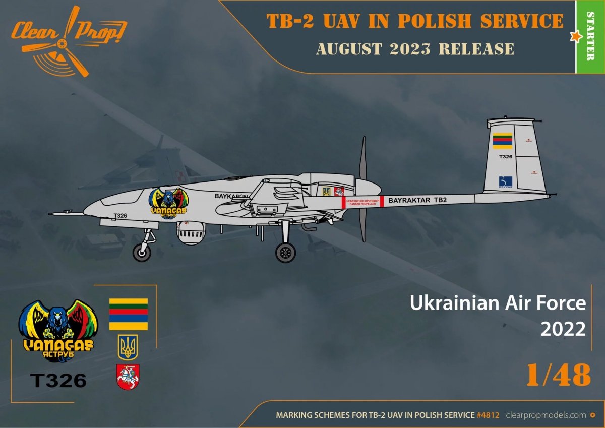 Clear Prop! CP4812 TB.2 UAV en service polonais - Kit de démarrage 1/48 – image 4