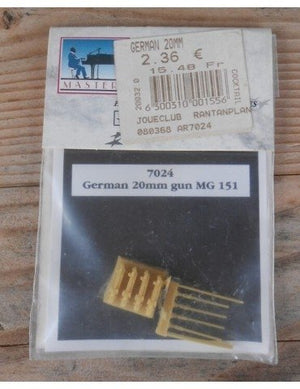 Aires 7024 Canons allemands de 20 mm MG 151 1/72