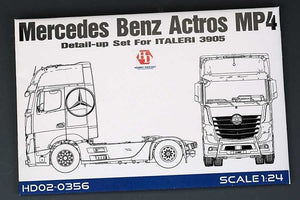 Kit de détail Hobby Design HD02-0356 Mercedes Benz Actros MP4 pour Italeri 3905 au 1/24