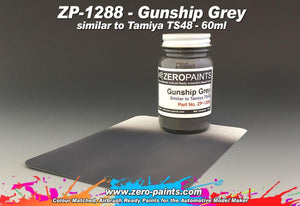 Peinture Zero Paints ZP-1288 Gris Gunship - Similaire à TS48 60 ml