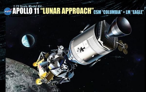 Dragon 11001 Apollo 11 « Approche lunaire » CSM « Columbia » + LM « Eagle » 1/72