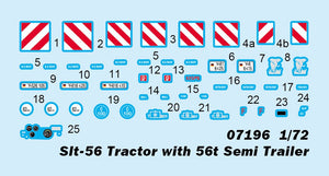 Tracteur Trumpeter 07196 SLT-56 avec semi-remorque de 56 tonnes, échelle 1/72 – image 4
