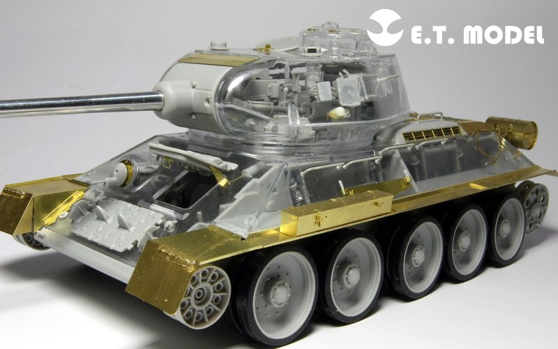 ET Modèle E35-020 T-34/85 soviétique de base de la Seconde Guerre mondiale (Pour AFV CLUB 35S56) (1/35) – Bild 2