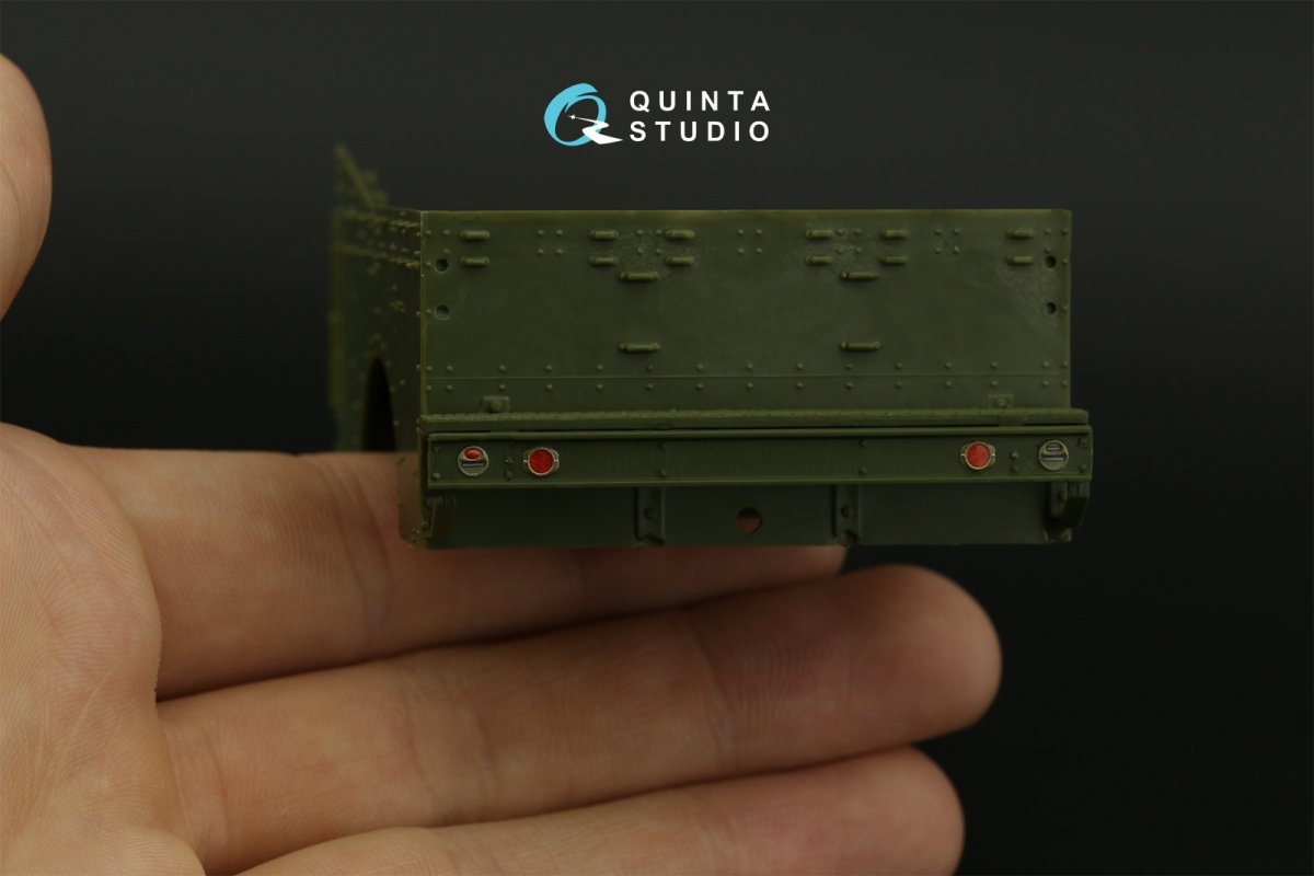 Intérieur imprimé en 3D et coloré sur papier décalcomanie Quinta Studio QD35088 M3A1 Scout (Zvezda) 1/35 – Bild 4