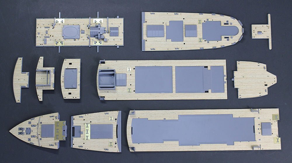Hasegawa QG51 (72151) NYK Line Hikawa Maru Pont en bois 1/350