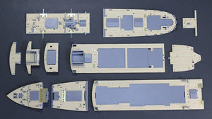 Hasegawa QG51 (72151) NYK Line Hikawa Maru Pont en bois 1/350