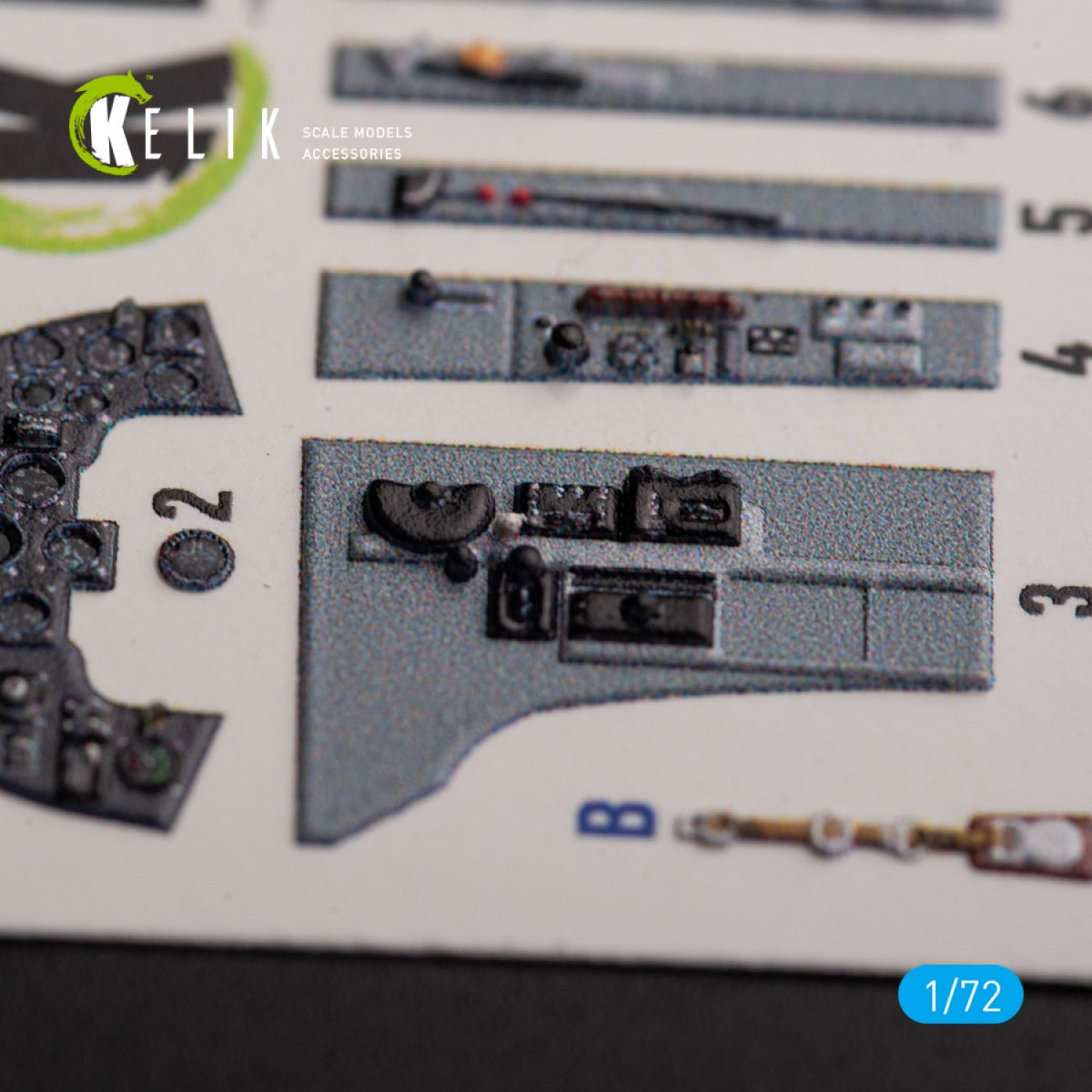 KELIK K72153 Hawker Sea Fury FB.11 - décalcomanies 3D intérieures pour maquette Trumpeter au 1/72 – image 3