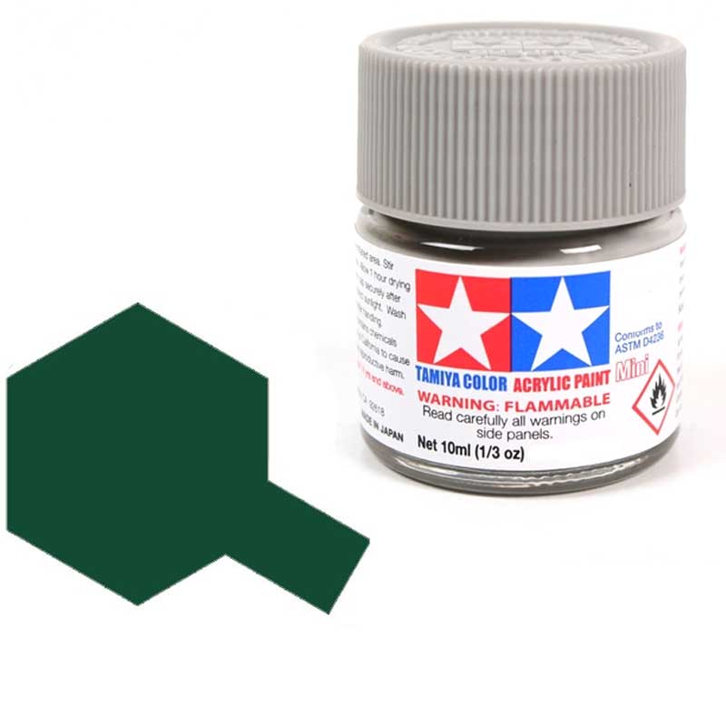 Peinture acrylique Tamiya XF27 Noir Vert (81727) 10 ml