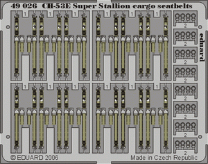 Ceintures de sécurité cargo Eduard 49026 CH-53E 1/48 Academy
