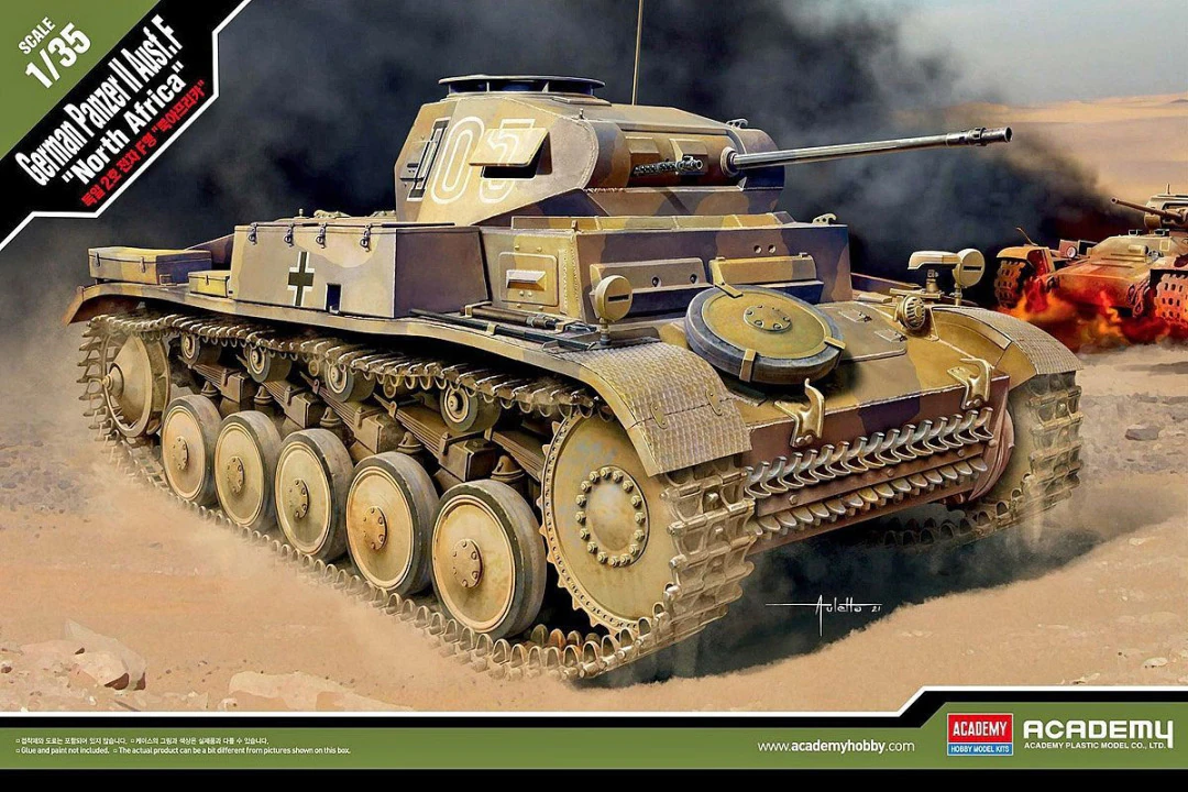 Academy 13535 Panzer II Ausf. F Afrique du Nord 1/35 
