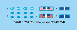 Trumpeter 05781 USS Tennessee BB-43 1941 1/700 – Bild 5