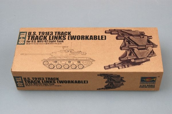 Trumpeter 02038 Chenille US T91E3 pour char léger US M41/42 (1/35)