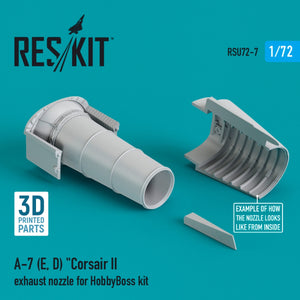 RESKIT RSU72-0007 A-7 (E,D) &amp;quot;CORSAIR II EXHAUST NOZZLE FOR HOBBYBOSS KIT (3D PRINTED) 1/72 – zdjęcie 2