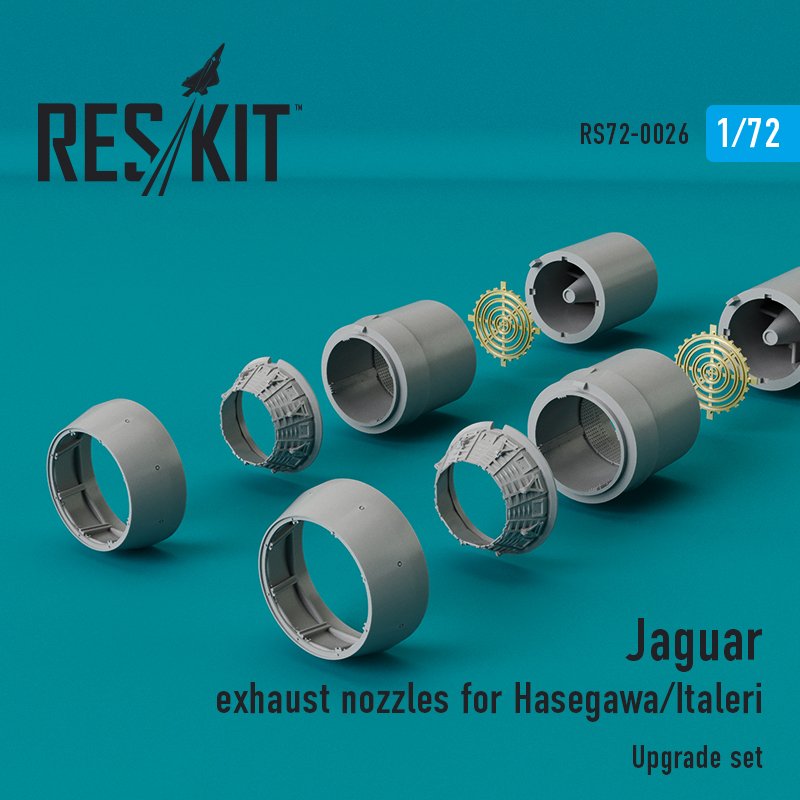 RESKIT RSU72-0026 Buses d&amp;#39;échappement Jaguar pour Hasegawa, Italleri 1/72