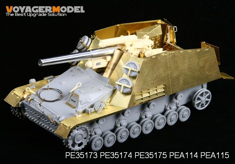 Plaque d&amp;#39;armure Voyager Model PE35175 WWII Hummel Early Version pour DRAGON 6150/6204 1/35 – image 3