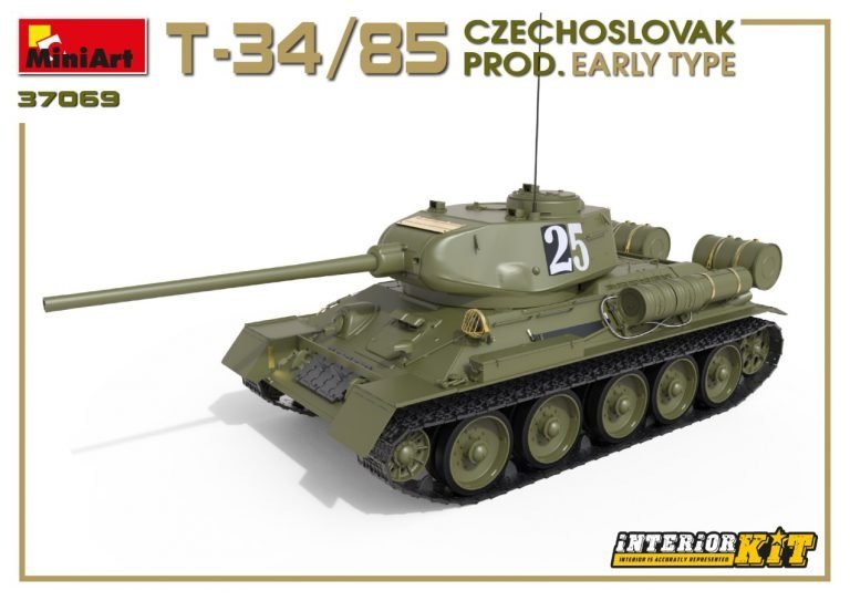 Miniart 37069 T-34/85 Production tchécoslovaque Type précoce 1/35 – immagine 4
