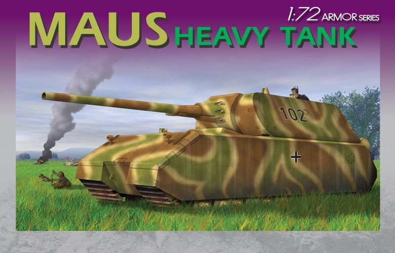 Dragon 7255 Char lourd allemand Maus (1/72)