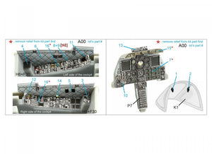 Intérieur imprimé en 3D et coloré sur papier décalcomanie Quinta Studio QDS-48361 A-10C (Hobby Boss) (Petite version) 1/48 – image 2