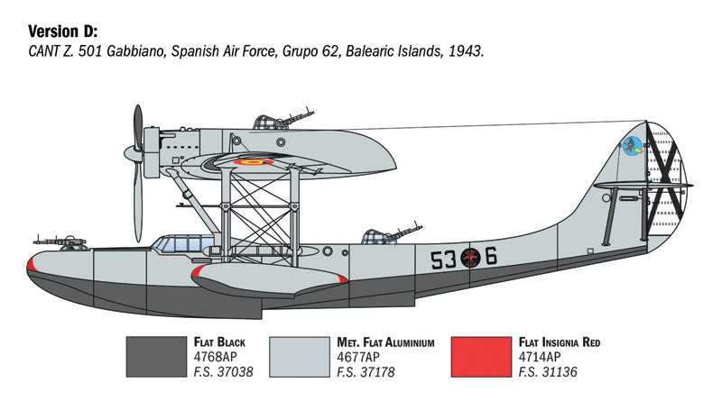 Italeri 0112 CANT Z.501 Gabbiano 1/72 – image 10