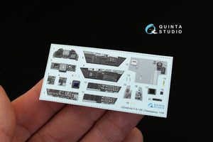 Intérieur imprimé en 3D et coloré sur papier décalcomanie Quinta Studio QD48049 F/A-18E (pour maquette Hasegawa) 1/48 – imagen 8