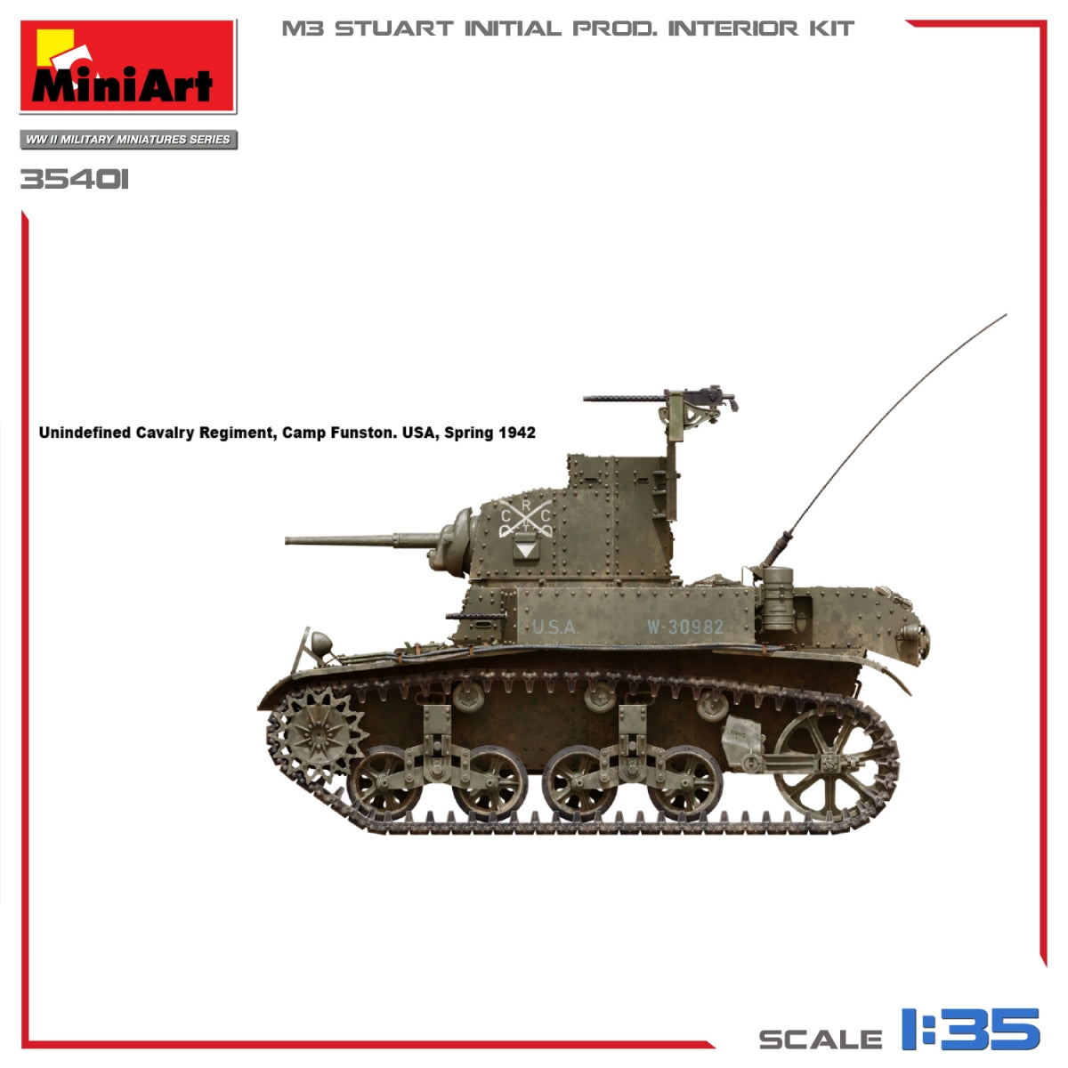 MiniArt 35401 M3 STUART PRODUCTION INITIALE 1/35 – image 13