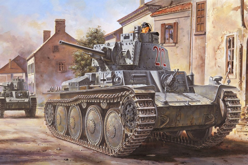 Hobby Boss 80141 German Panzer Kpfw.38(t) Ausf.B w/. Full Interior 1/35 – zdjęcie 2