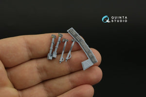 Intérieur imprimé en 3D et coloré sur papier décalcomanie Quinta Studio QD35090 AH-64A (Academy) 1/35 – image 5
