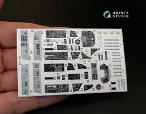 Intérieur imprimé en 3D et coloré sur papier décalcomanie Quinta Studio QD48073 F-105G (pour kit HobbyBoss) 1/48 – image 2