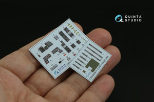 Intérieur imprimé en 3D et coloré sur papier décalcomanie Quinta Studio QD48219 F-5E (AFV club) 1/48 – immagine 2