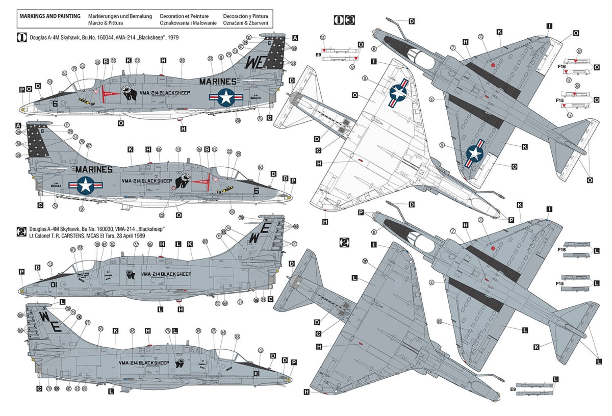Hobby 2000 48036 Douglas A-4M Skyhawk (HASEGAWA + CARTOGRAF + MASK) 1/48 – imagen 3