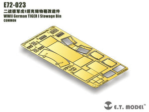 ET Model E72-023 Coffre de rangement pour char allemand TIGER I de la Seconde Guerre mondiale, échelle 1/72 – image 2