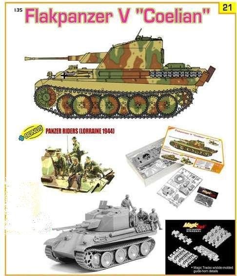 Cyber ​​Hobby 9121 FLAKPANZER V COELIAN + PANZER RAIDERS (1/35) – Bild 2