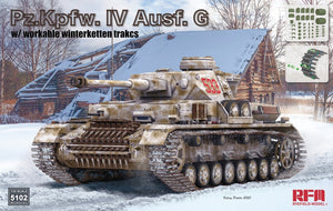 Rye Field Modèle 5102 Pz.Kpfw.IV Ausf.G avec Winterketten 1/35