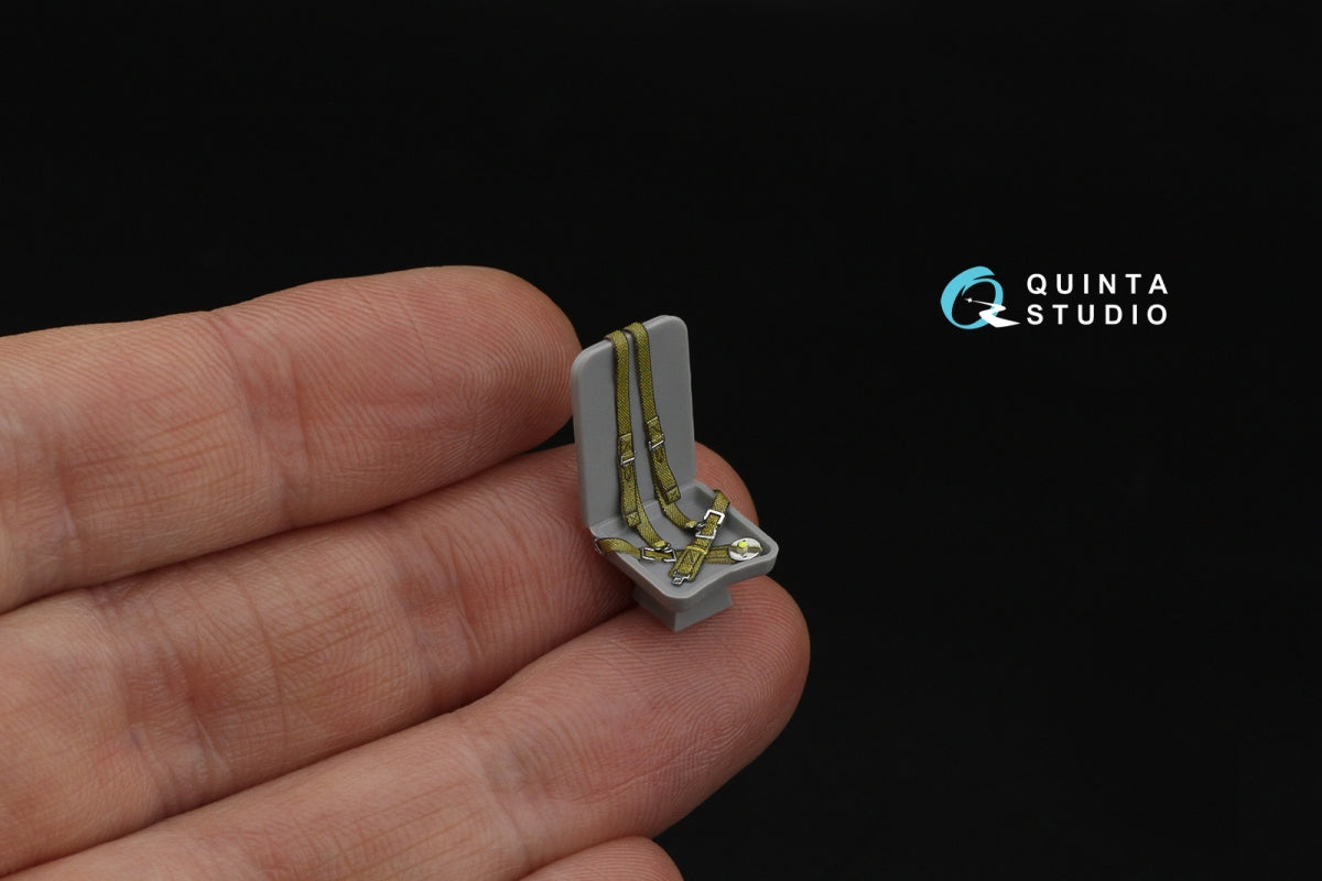 Quinta Studio QR+48107 British Fighter Seatbelts (late WWII, post-war) (with metal buckles) (All kits) 1/48