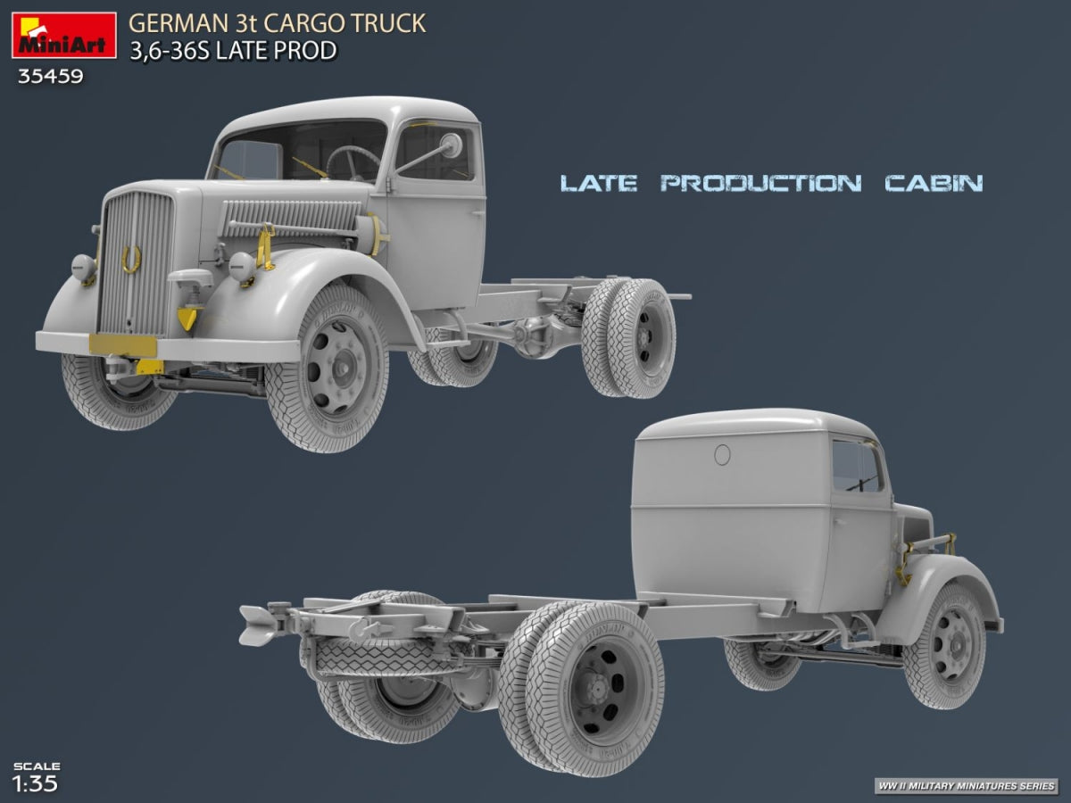MiniArt 35459 Camion cargo allemand 3 tonnes, production tardive, échelle 1/35 – imagen 8