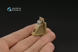 Intérieur imprimé en 3D et coloré sur papier décalcomanie pour le tracteur Quad Gun de Quinta Studio QD35093 (Tamiya) à l&amp;#39;échelle 1/35 – image 7