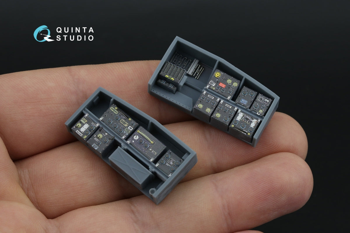 Quinta Studio QD+35144 Baies avioniques avant AH-64A Intérieur imprimé en 3D et coloré sur papier décalcomanie (Trumpeter) (avec pièces en résine imprimées en 3D) 1/35 – image 12
