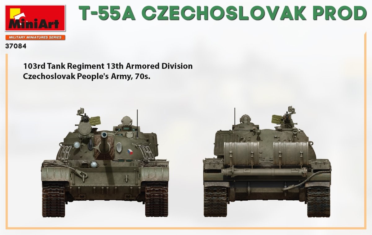 Miniart 37084 T-55A PRODUCTION TCHÉCOSLOVAQUE 1/35  – image 6