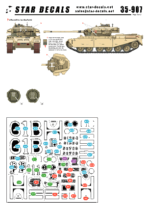 Star Decals 35-907 Centurions britanniques à Suez 1/35 – image 3