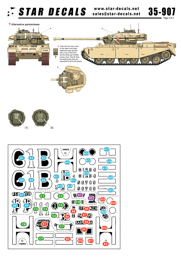 Star Decals 35-907 Centurions britanniques à Suez 1/35 – image 3