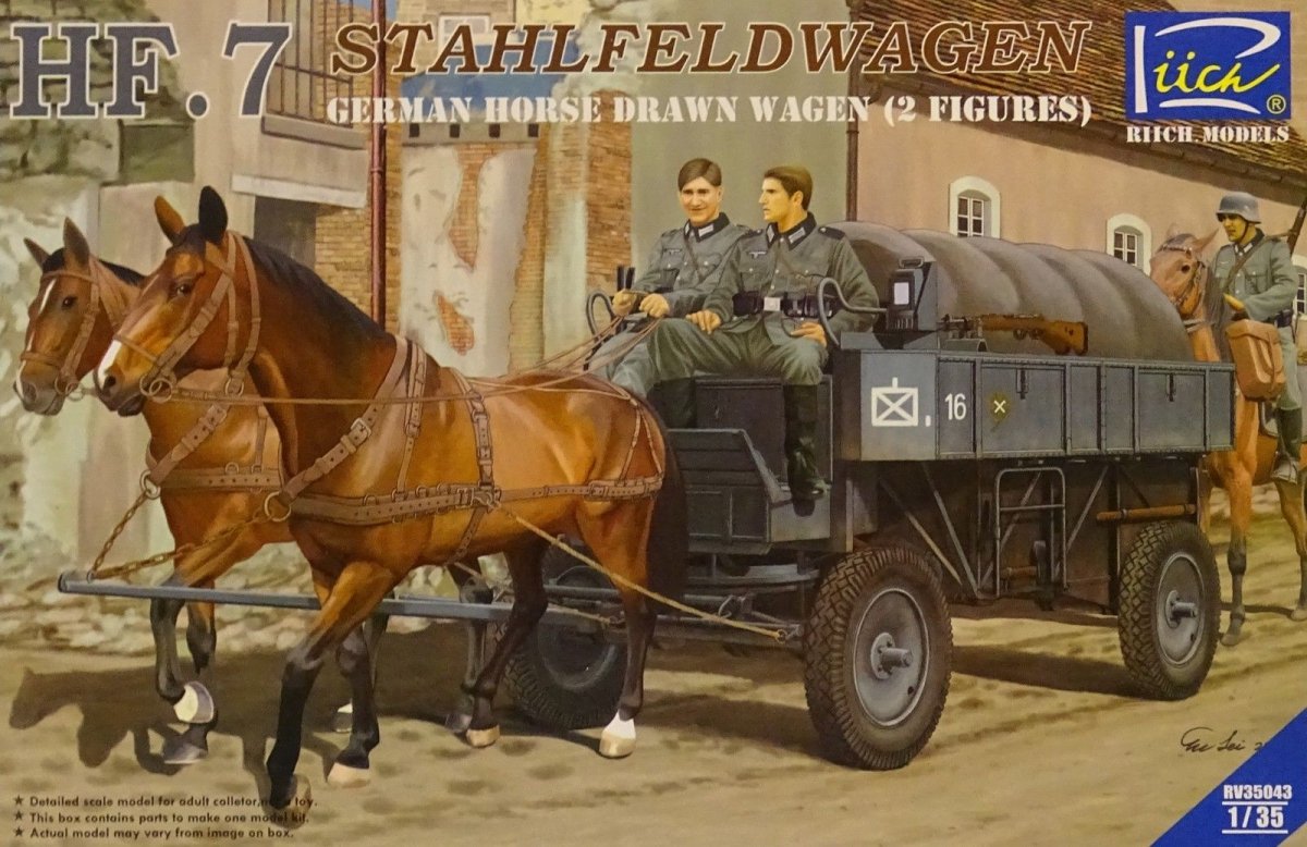 Riich RV35043 Stahlfeldwagen HF.7 avec 2 figurines (1/35)