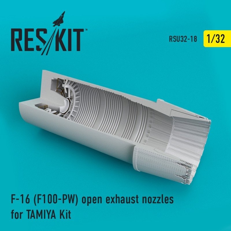 RESKIT RSU32-0018 Tuyères d'échappement ouvertes pour F-16 (F100-PW) Kit TAMIYA 1/32