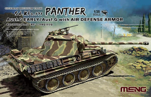 Maquette Meng TS-052 Char moyen allemand Sd.Kfz. 171 Panther Ausf.G Early/Ausf.G avec blindage antiaérien 1/35