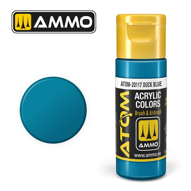 Ampoil Mig Jimenez 20117 ATOM COLOR Bleu Canard 20ml