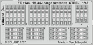 Ceintures de sécurité cargo Eduard FE1134 HH-34J STEEL TRUMPETER 1/48