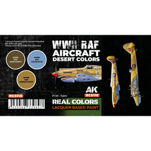AK Interactive RCS110 Avion RAF Seconde Guerre mondiale Couleurs désertiques 3x17ml – image 2