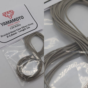 Tuyau tressé Yamamoto YMPTUN66 Argent/Gris 0,8 mm 2 m 1/24