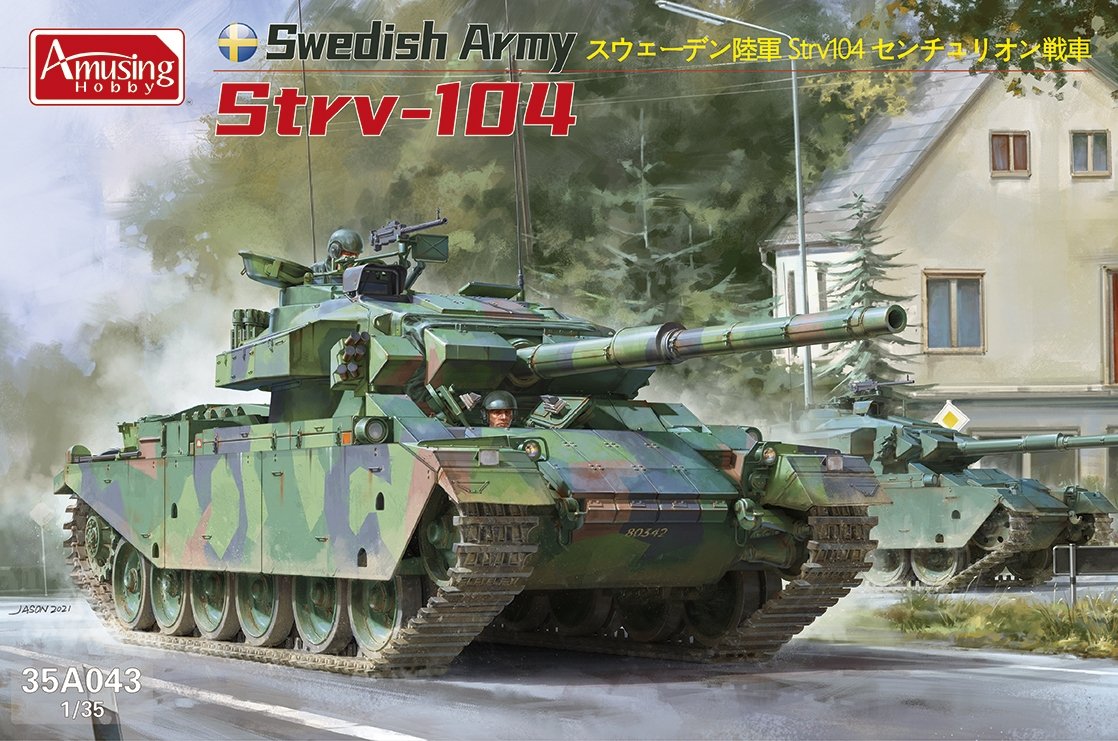 Maquette amusante Amusing Hobby 35A043 Strv-104 de l&amp;#39;armée suédoise au 1/35