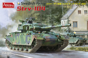 Maquette amusante Amusing Hobby 35A043 Strv-104 de l&amp;#39;armée suédoise au 1/35