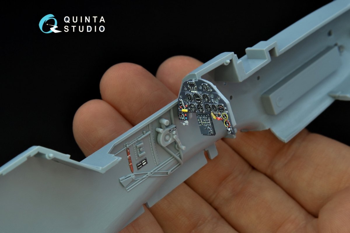 Intérieur imprimé en 3D et coloré sur papier décalcomanie Quinta Studio QD32083 Bf 109G-2/G-4 (Hasegawa) 1/32 – immagine 12